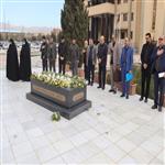 حضور بر سر مزار  شهید خوشنام استانداری