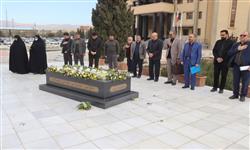 حضور بر سر مزار  شهید خوشنام استانداری